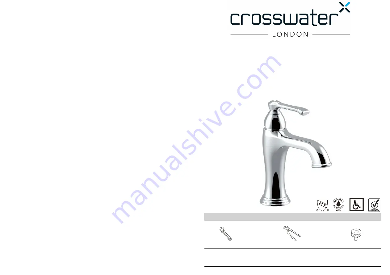 Crosswater Berea 11-01 Installation Instructions Download Page 1