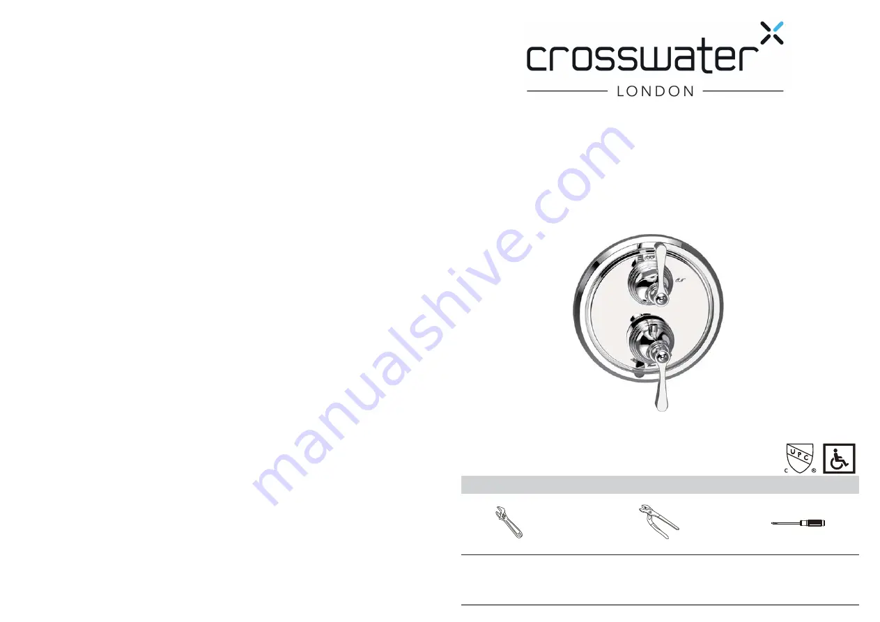 Crosswater Berea 11-19-T Installation Instructions Download Page 1