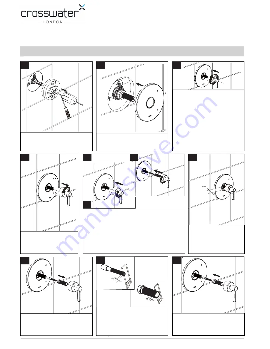 Crosswater Darby 15-15P-T Installation Instructions Download Page 2