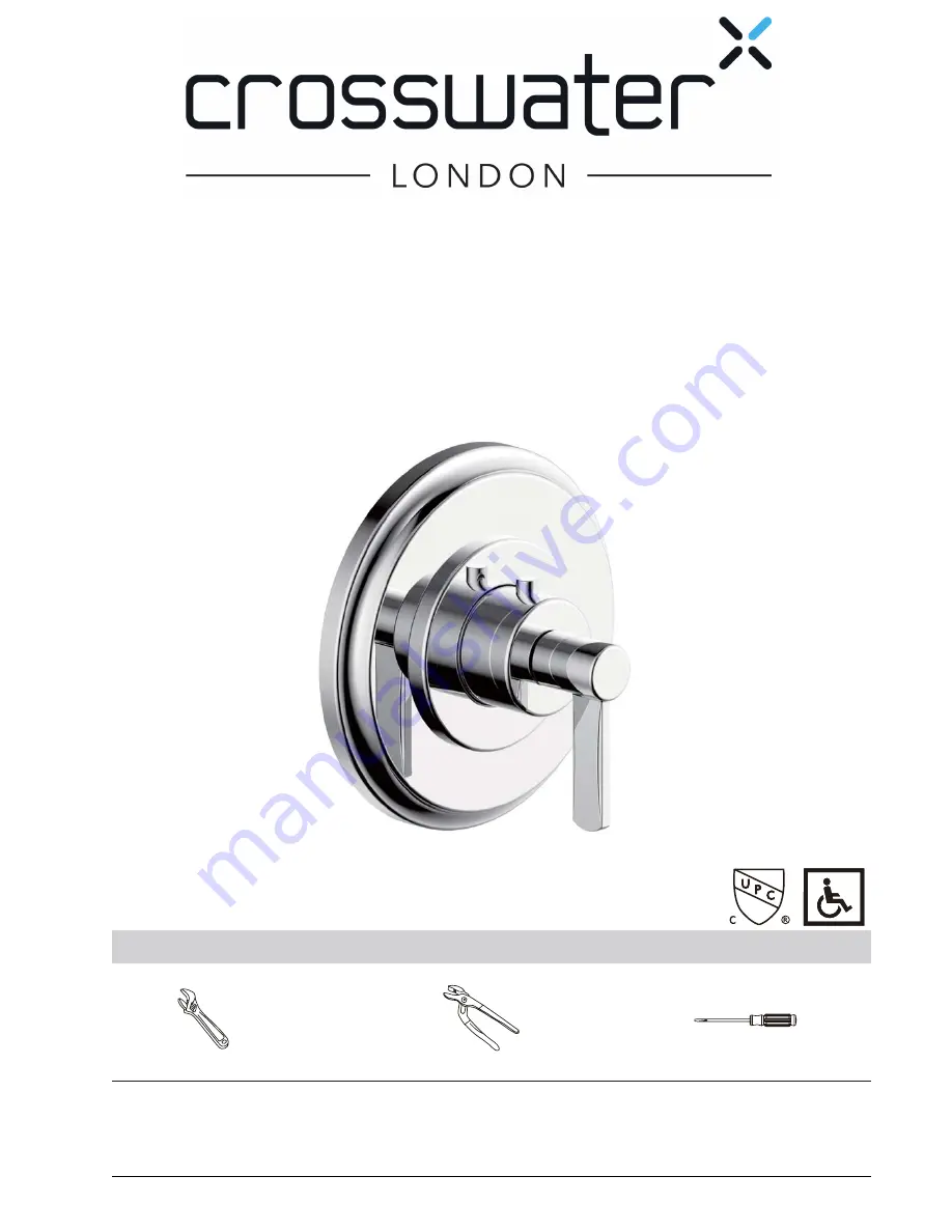 Crosswater Darby 15-16-T Installation Instructions Manual Download Page 1