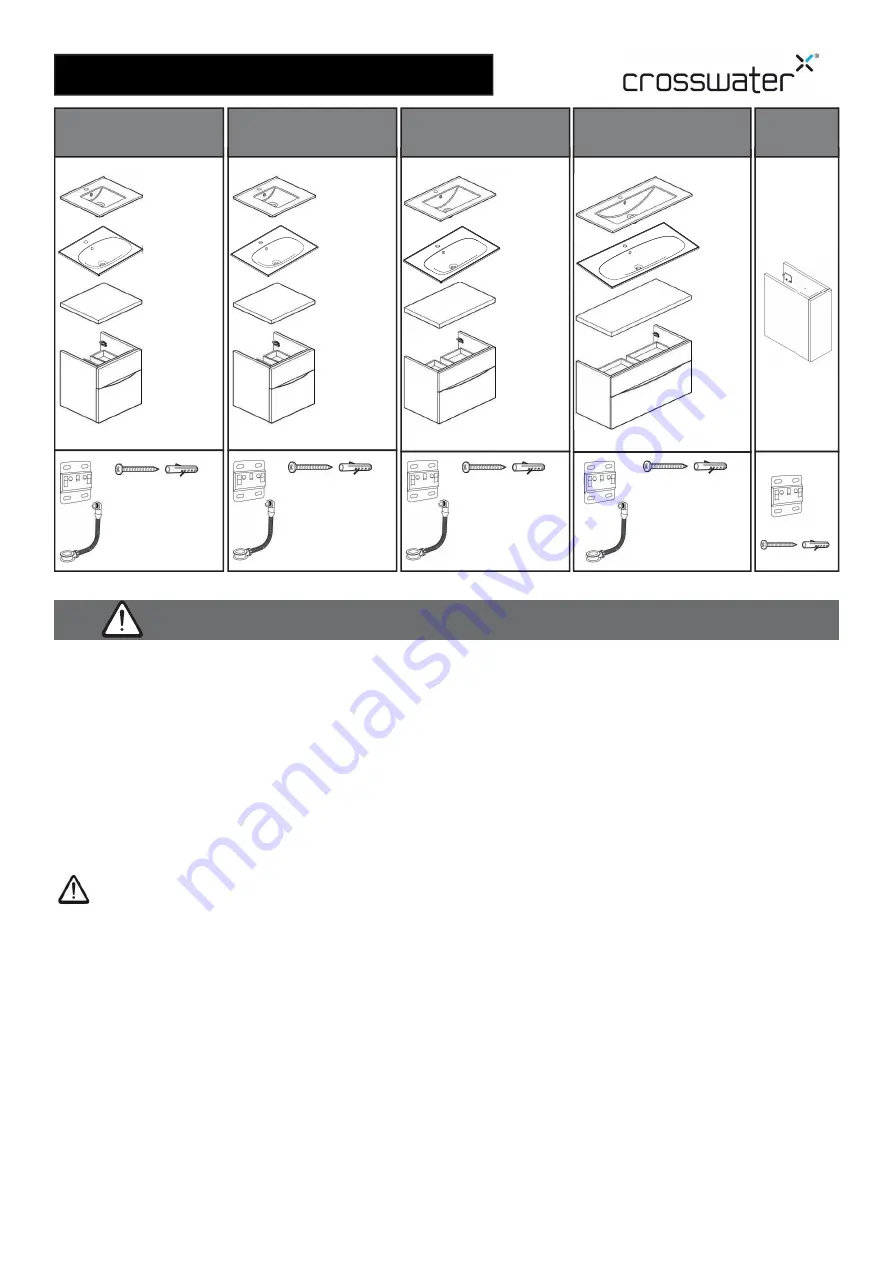 Crosswater GLIDE II 200 Installation Instructions Manual Download Page 1