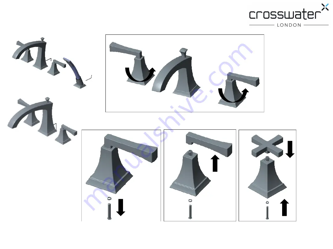 Crosswater Leyden 14X-03-T Installation Instructions Download Page 5