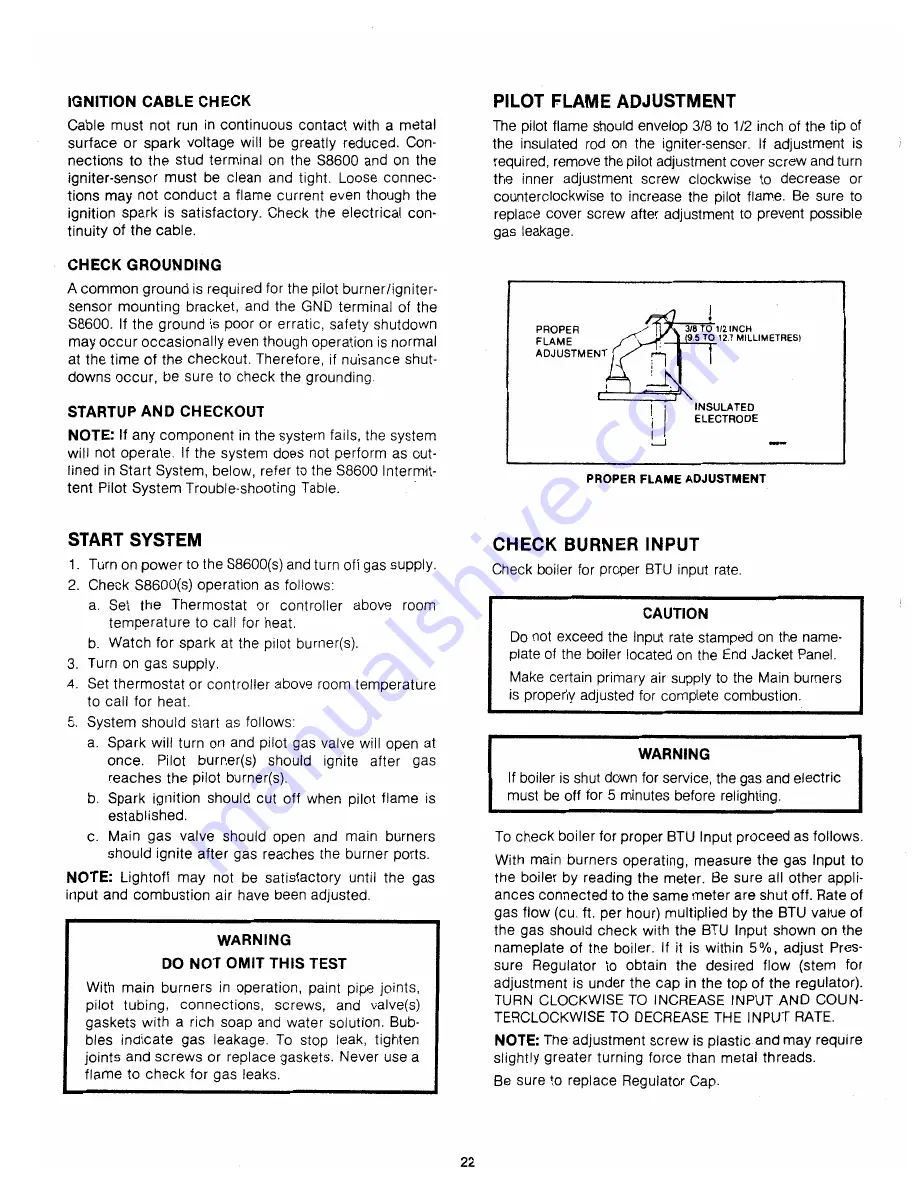 Crown Boiler C247 Series Скачать руководство пользователя страница 22