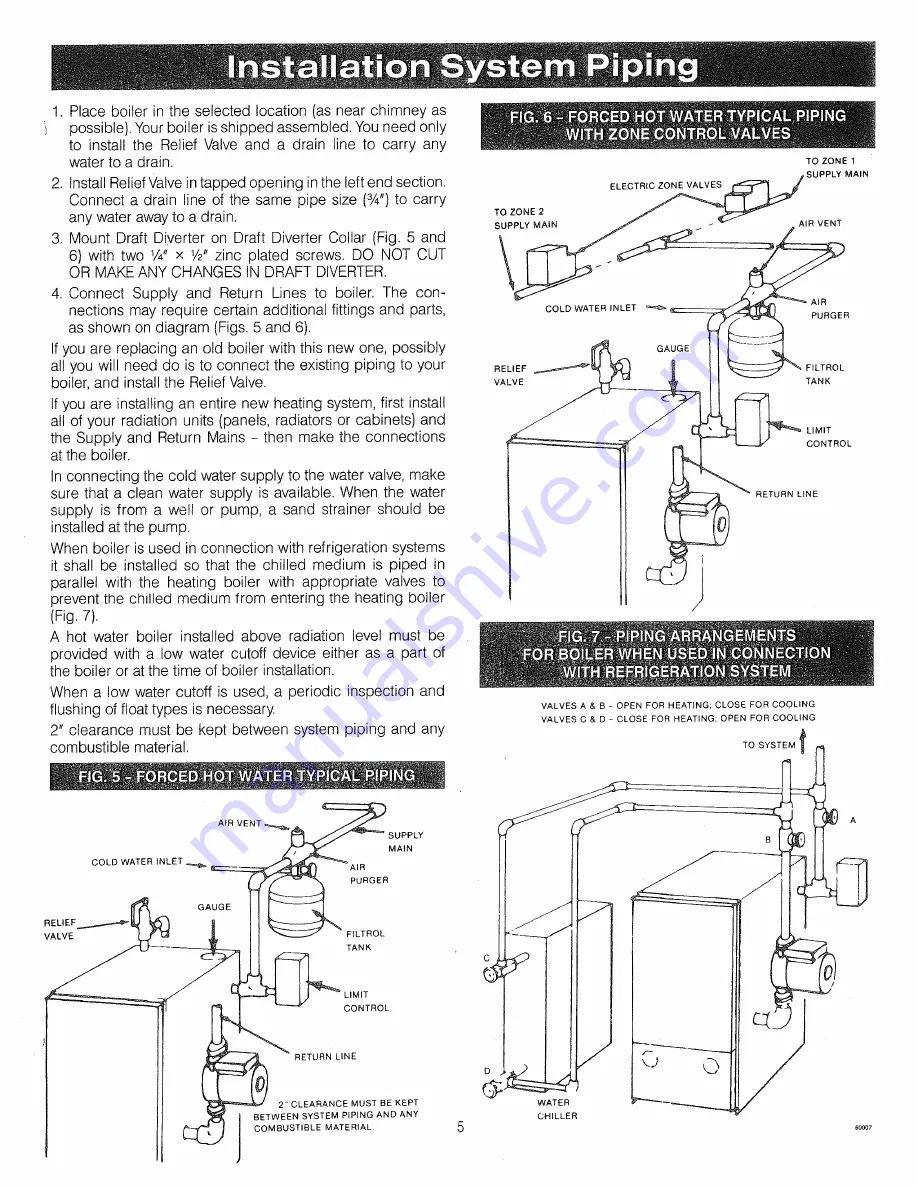 Crown Boiler DG-112-EI Installation Instructions Manual Download Page 5