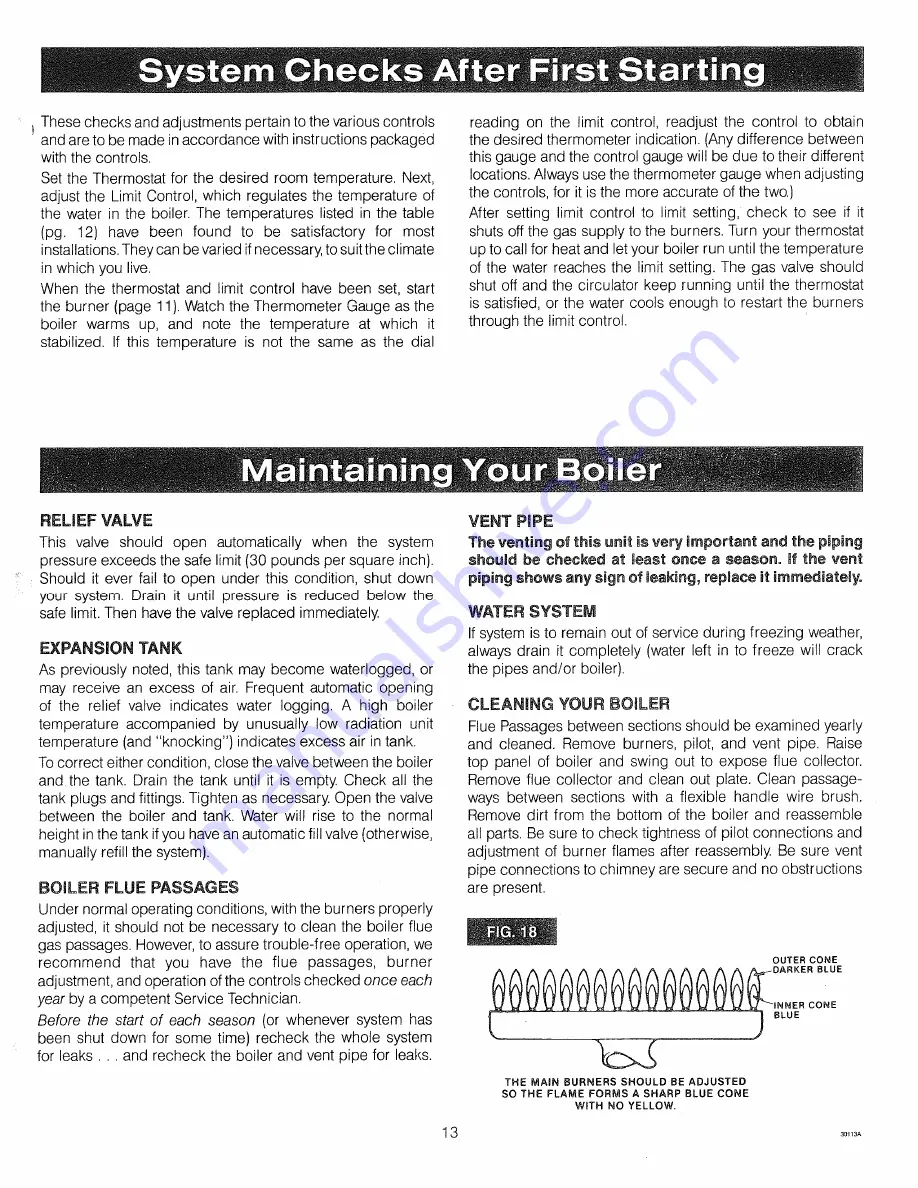 Crown Boiler DG-112-EI Installation Instructions Manual Download Page 13