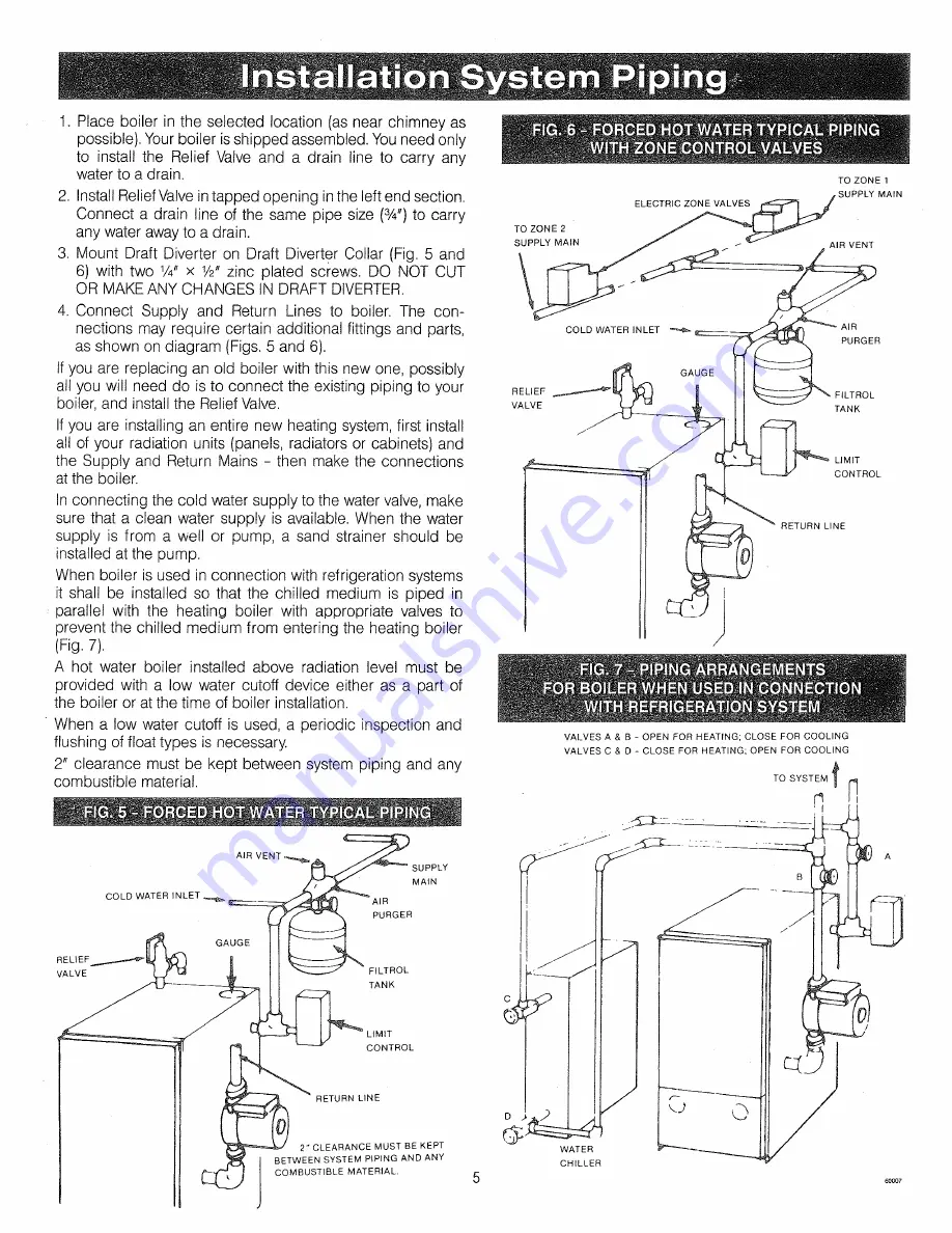 Crown Boiler DG-112 Installation Instructions Manual Download Page 5