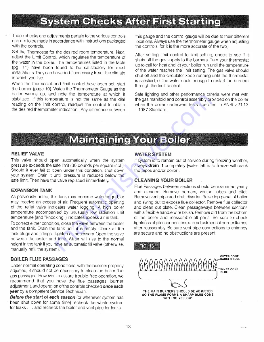 Crown Boiler DG-112 Installation Instructions Manual Download Page 13