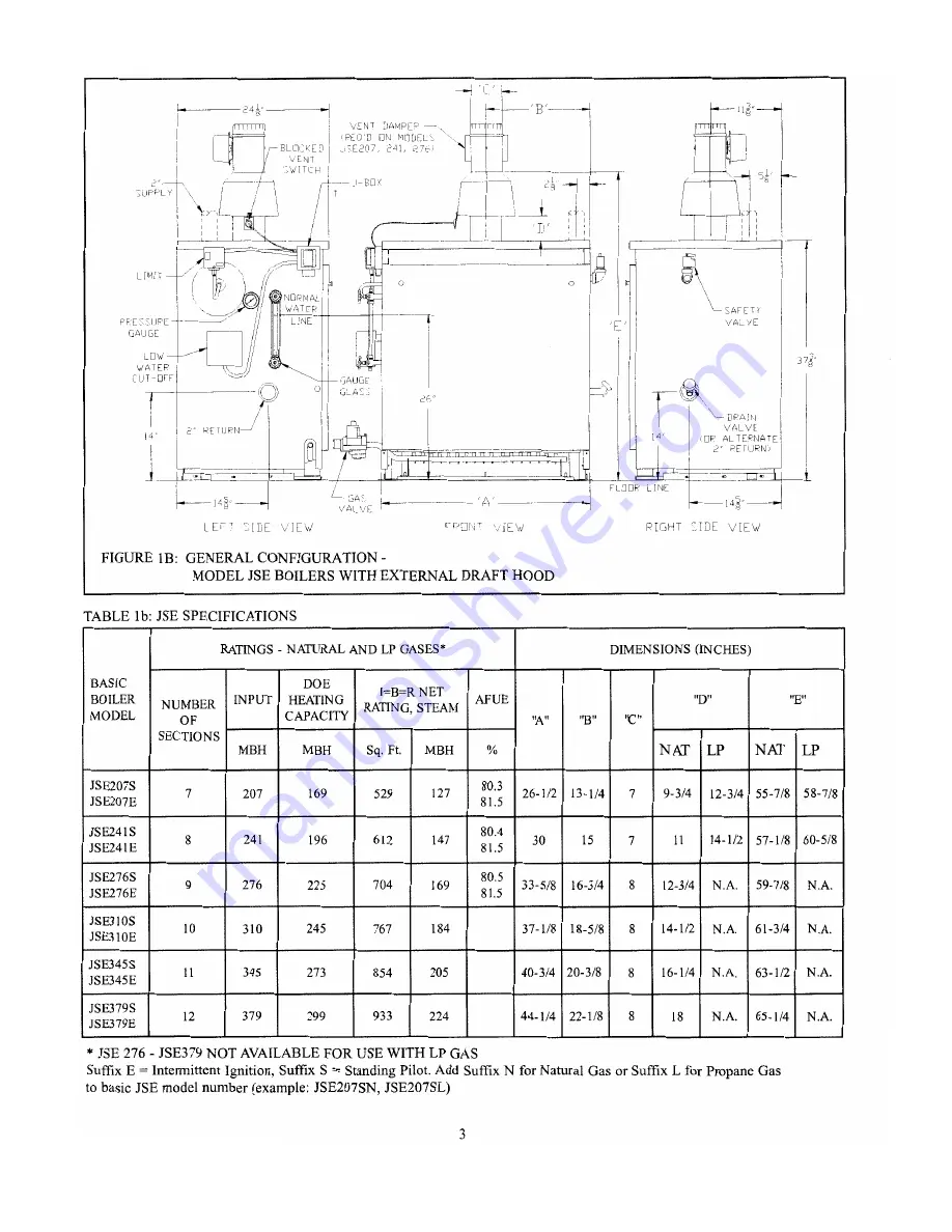 Crown Boiler JSE207 Скачать руководство пользователя страница 4