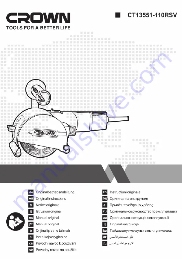 Crown 422545 Original Instructions Manual Download Page 1