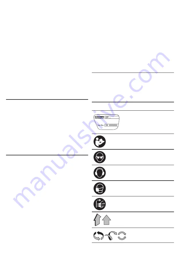 Crown CT12018 Original Instructions Manual Download Page 43