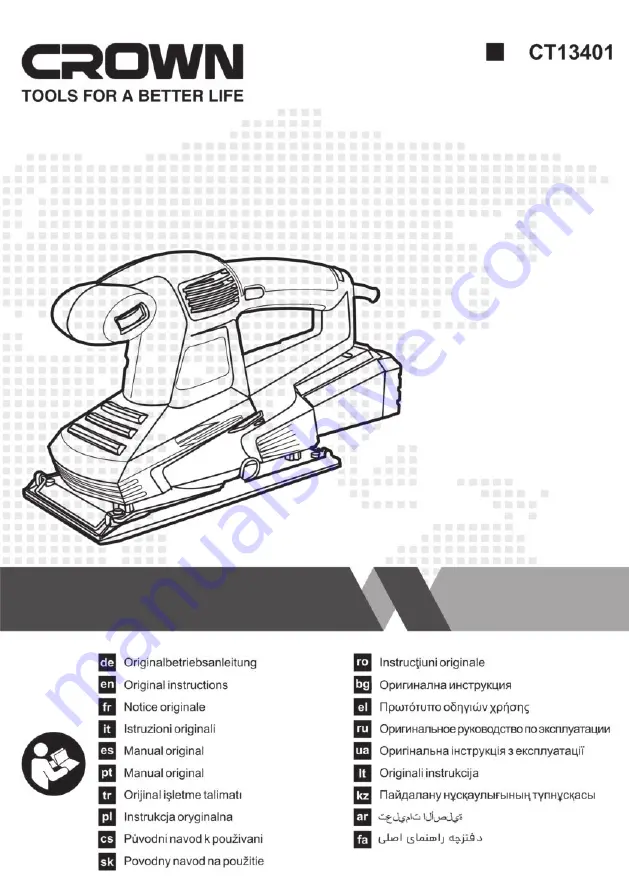 Crown CT13401 Original Instructions Manual Download Page 1