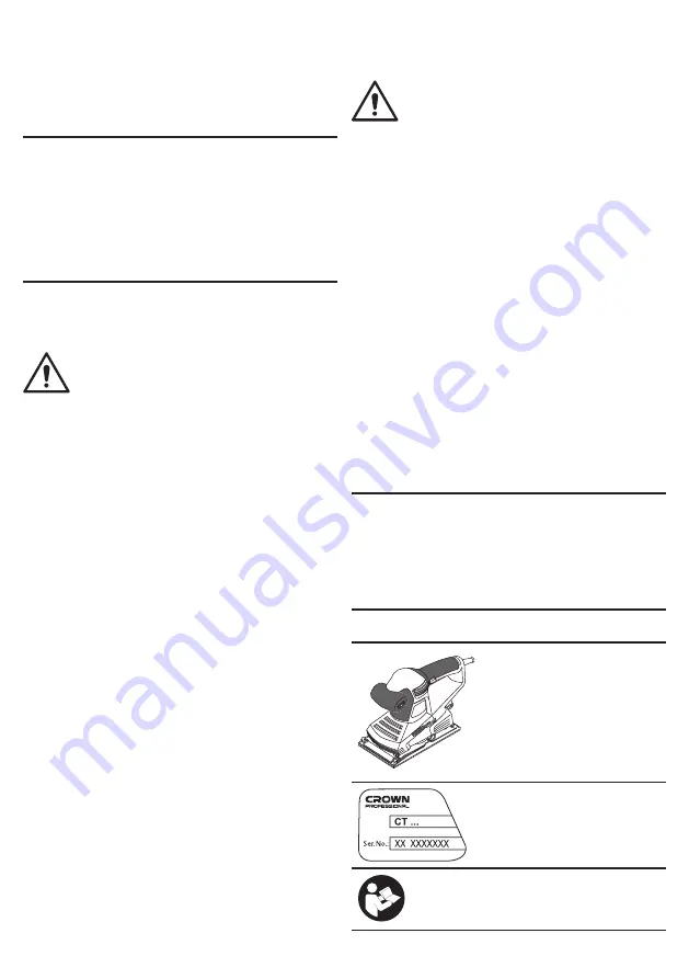 Crown CT13401 Original Instructions Manual Download Page 63