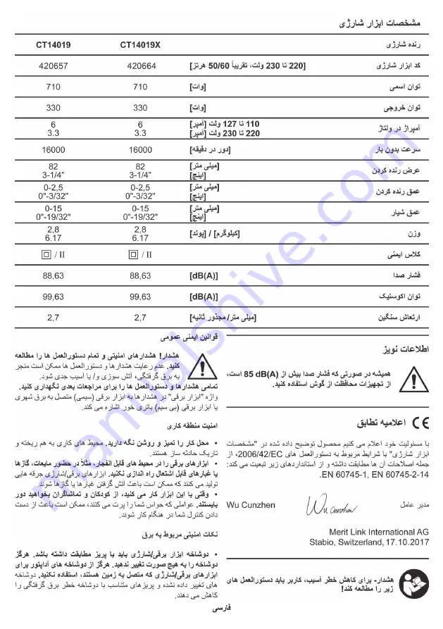 Crown CT14019 Original Instructions Manual Download Page 144