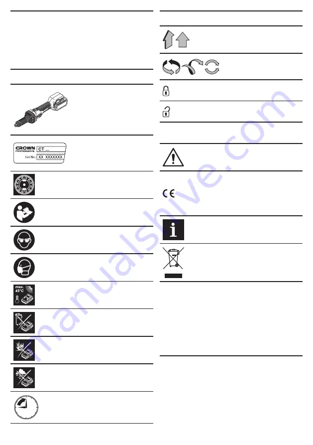 Crown CT23007HX Original Instructions Manual Download Page 14