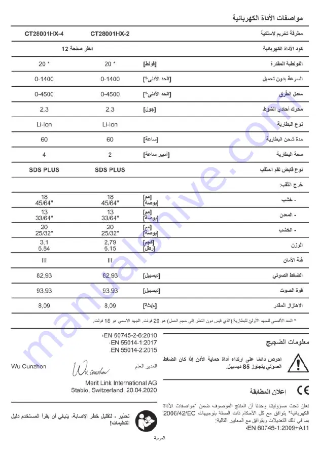 Crown CT28001HX-2 Original Instructions Manual Download Page 183