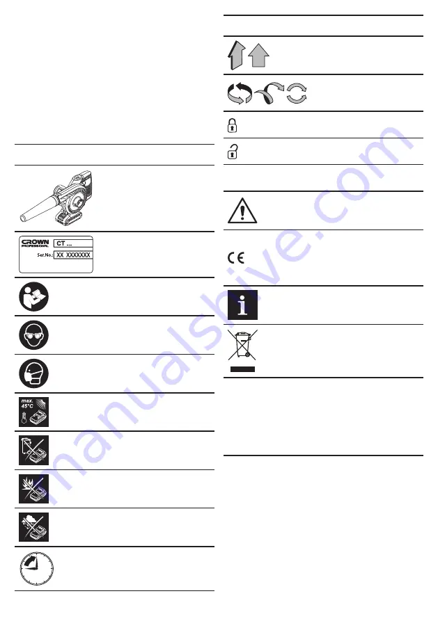 Crown CT29002HX Original Instructions Manual Download Page 14