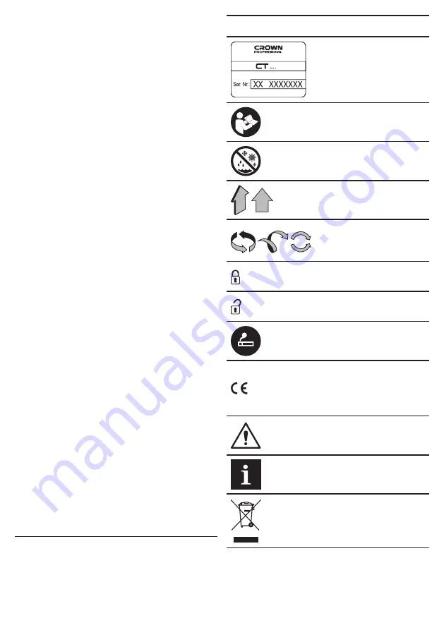 Crown CT36036 Original Instructions Manual Download Page 10