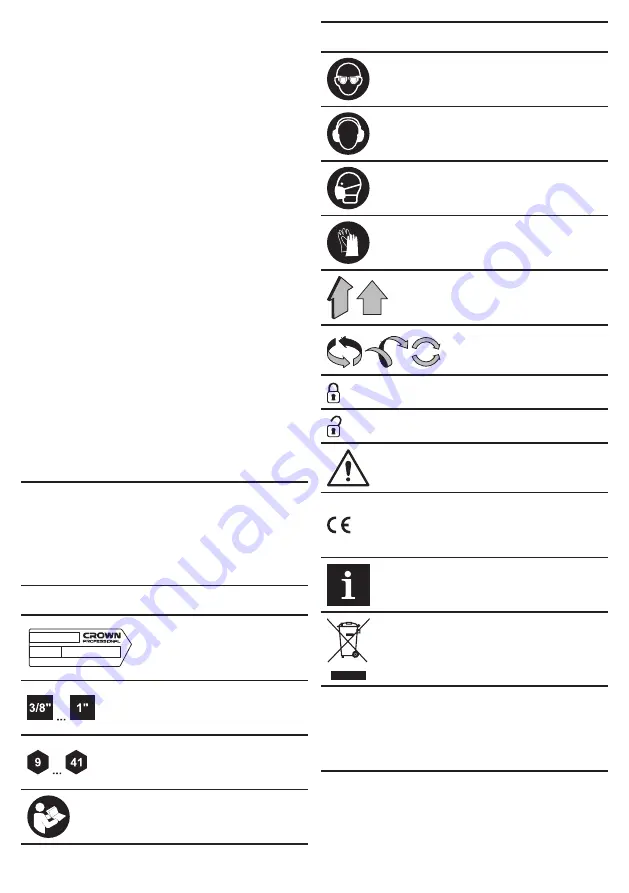 Crown CT38083 Original Instructions Manual Download Page 22