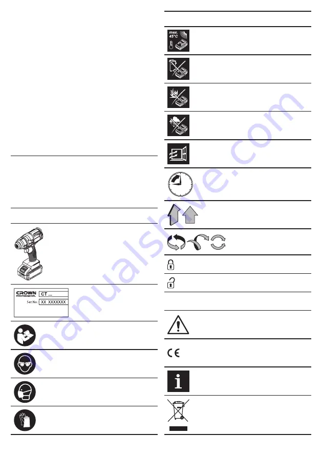 Crown CT60001HX Original Instructions Manual Download Page 62