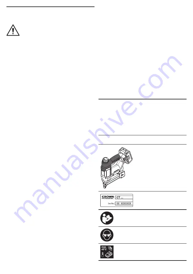 Crown CT61001HX Original Instructions Manual Download Page 16