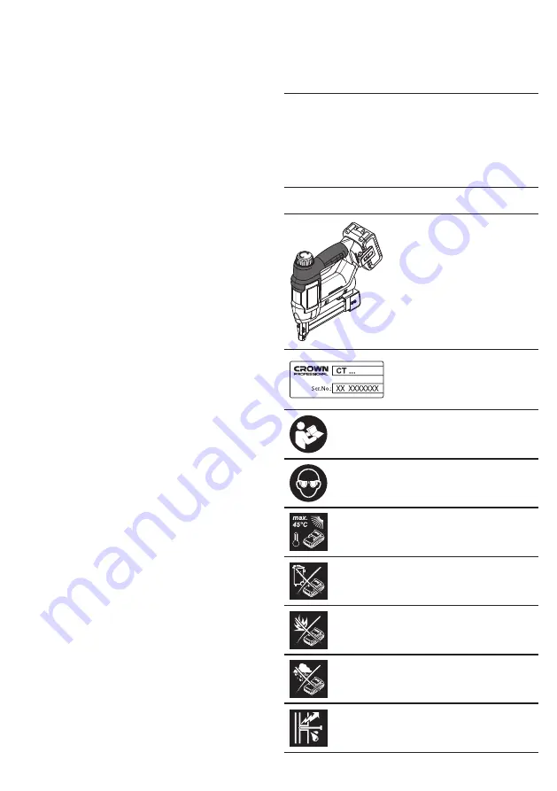 Crown CT61001HX Original Instructions Manual Download Page 54