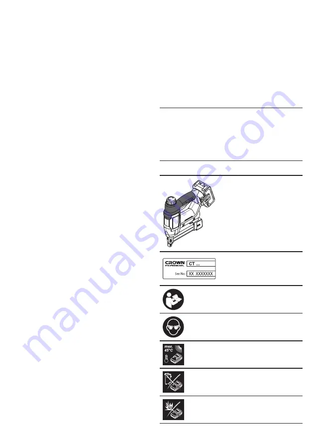 Crown CT61001HX Original Instructions Manual Download Page 69