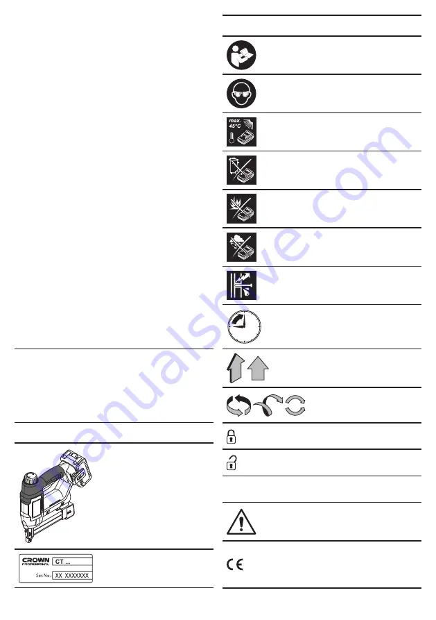 Crown CT61001HX Original Instructions Manual Download Page 77