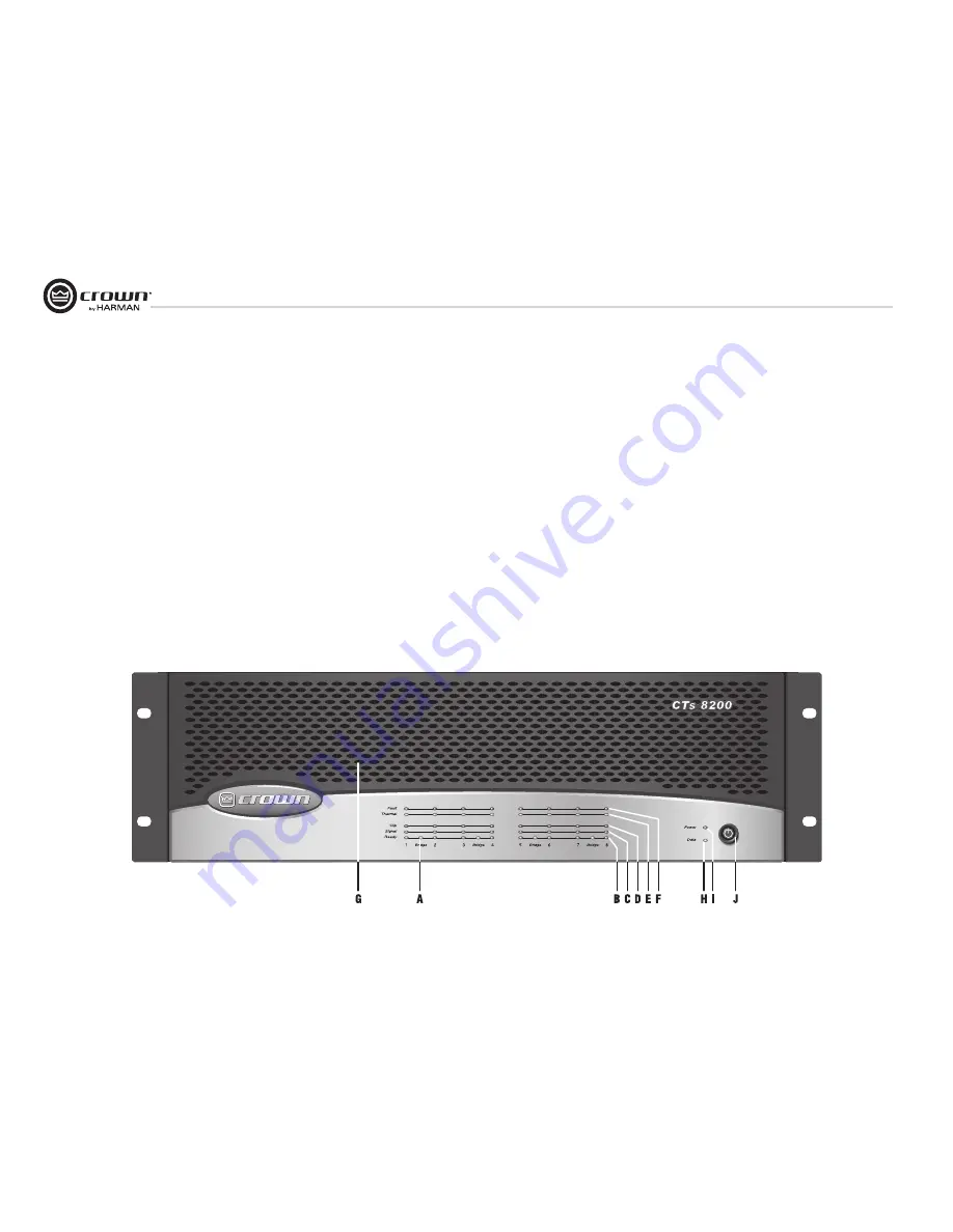 Crown CTs 4200 Operation Manual Download Page 12