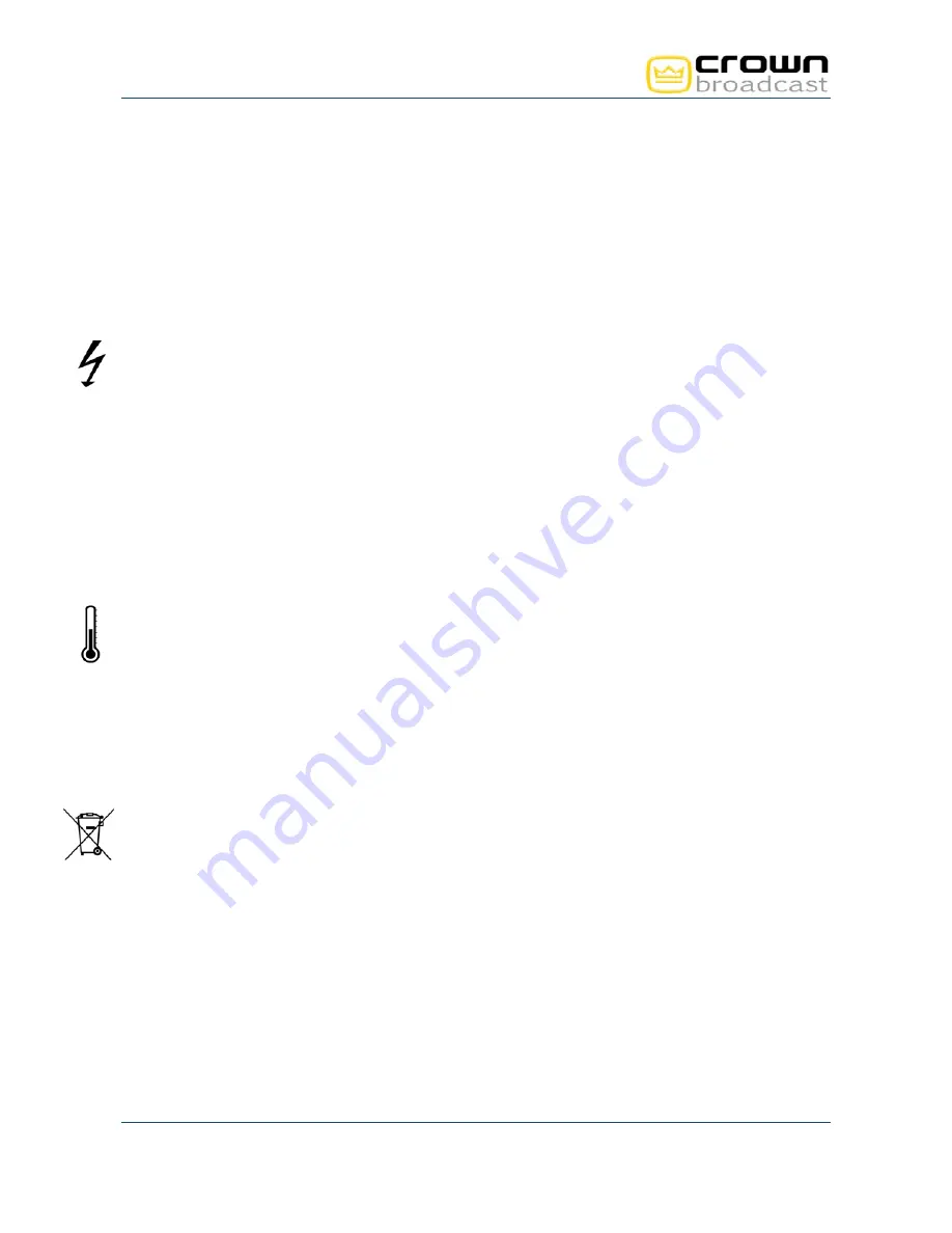 Crown FME 1000W User Manual Download Page 7