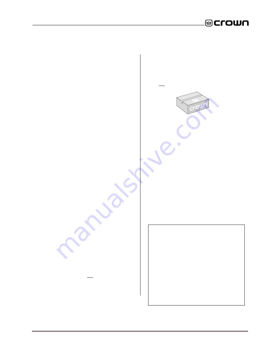 Crown IQ-P.I.P.-SLM Reference Manual Download Page 27