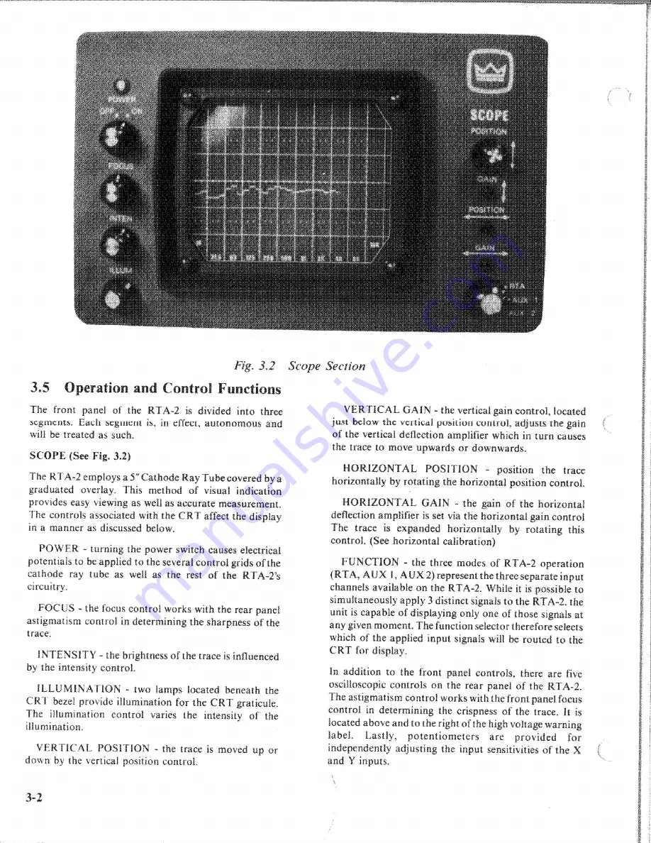 Crown RTA-2 Instruction Manual Download Page 14