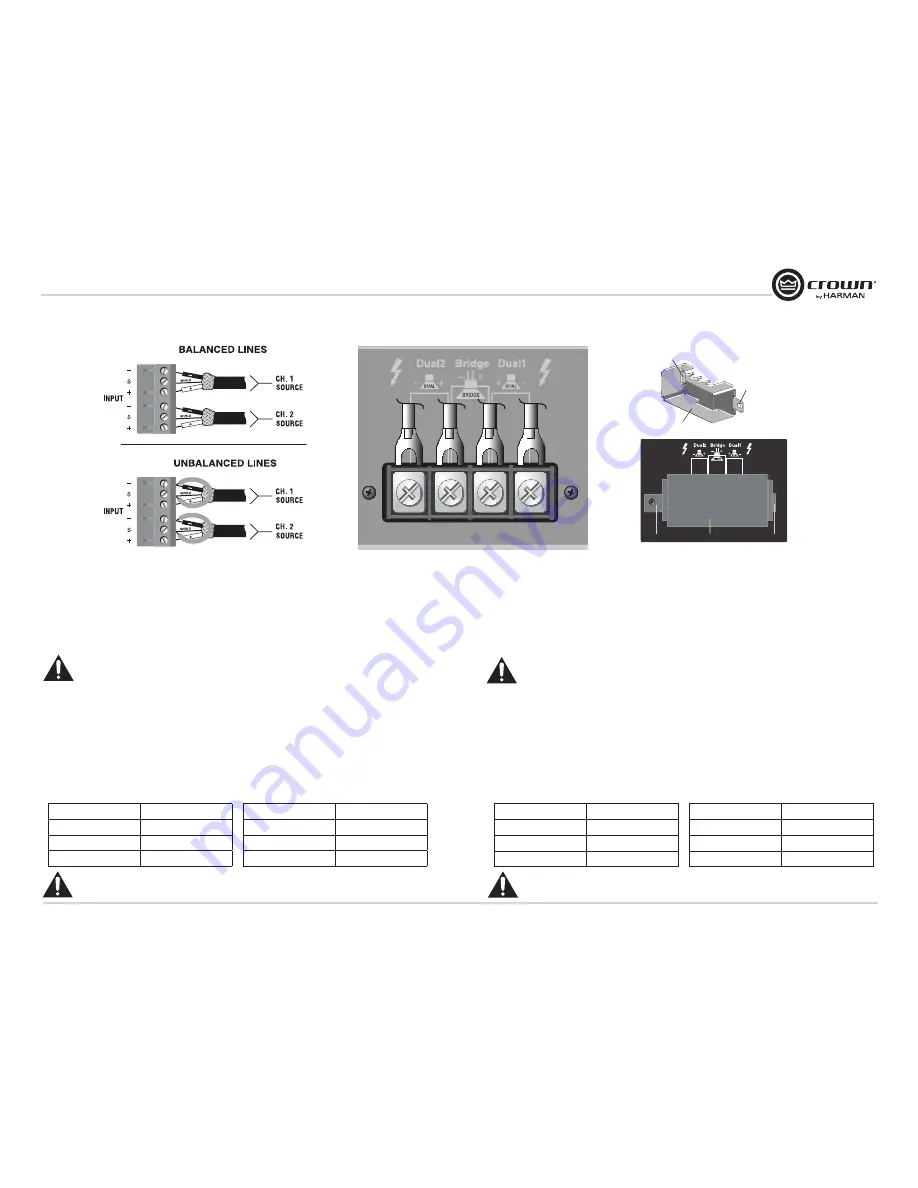 Crown XLC2500 Operation Manual Download Page 9