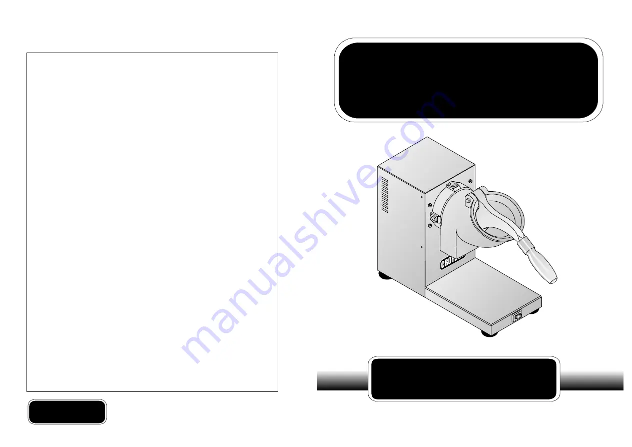 croydon TG Instruction Manual Download Page 1