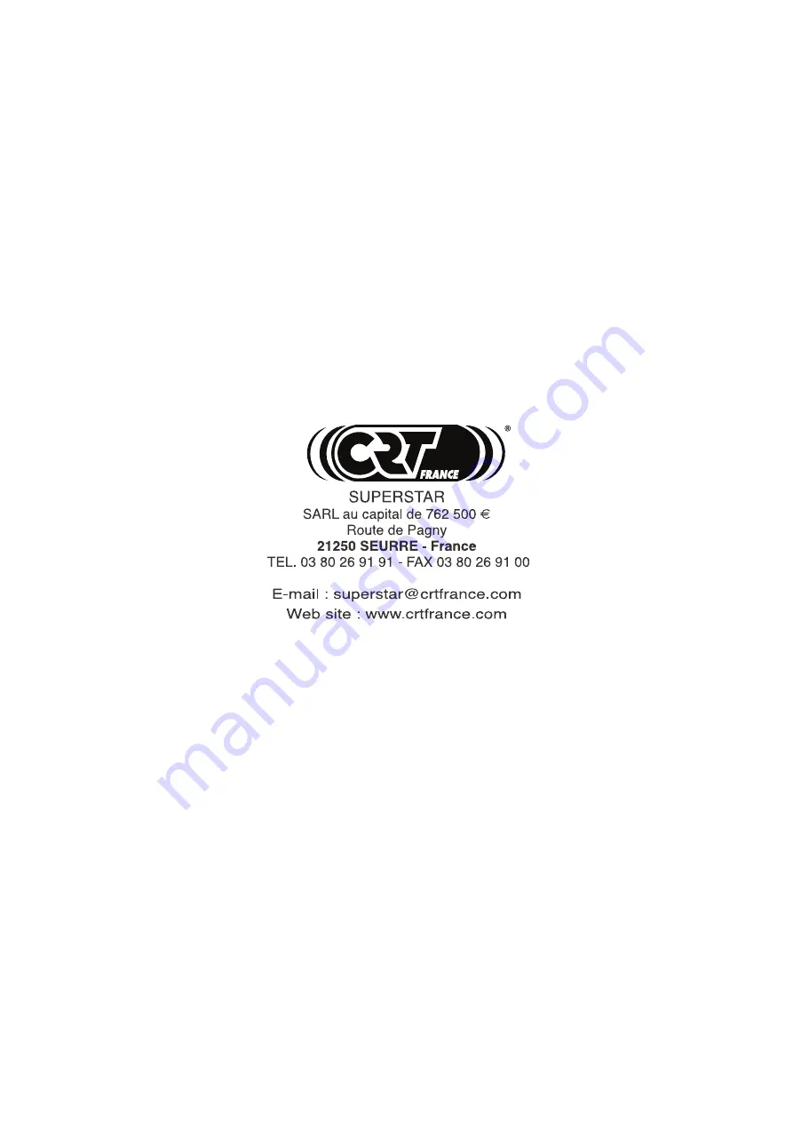 CRT S 8040 Owner'S Manual Download Page 1