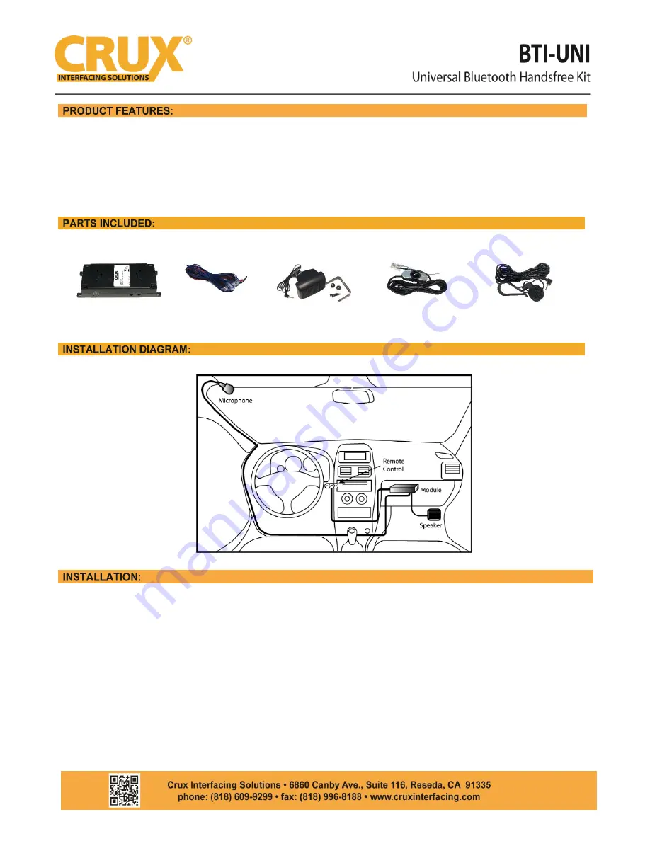 CRU BTI-UNI Manual Download Page 1