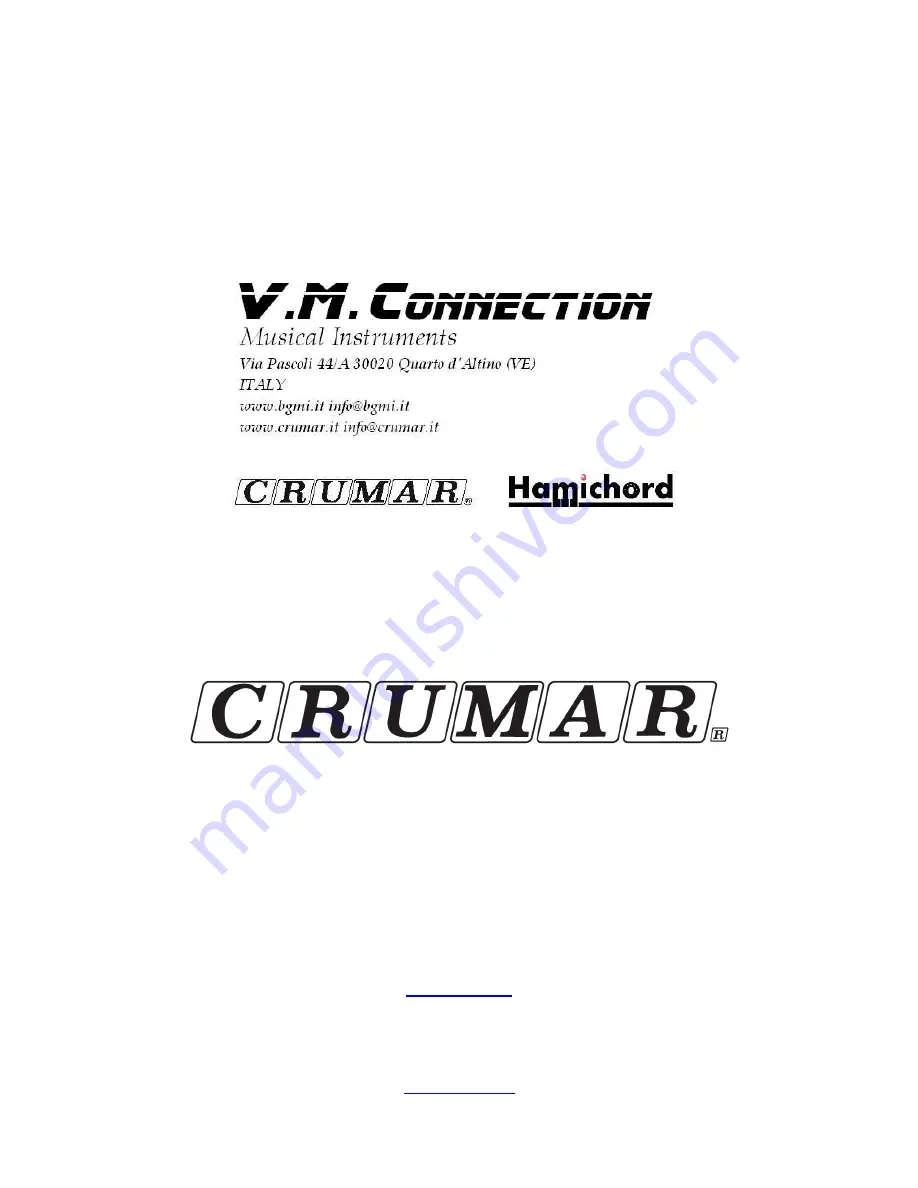 Crumar bassman User Manual Download Page 15