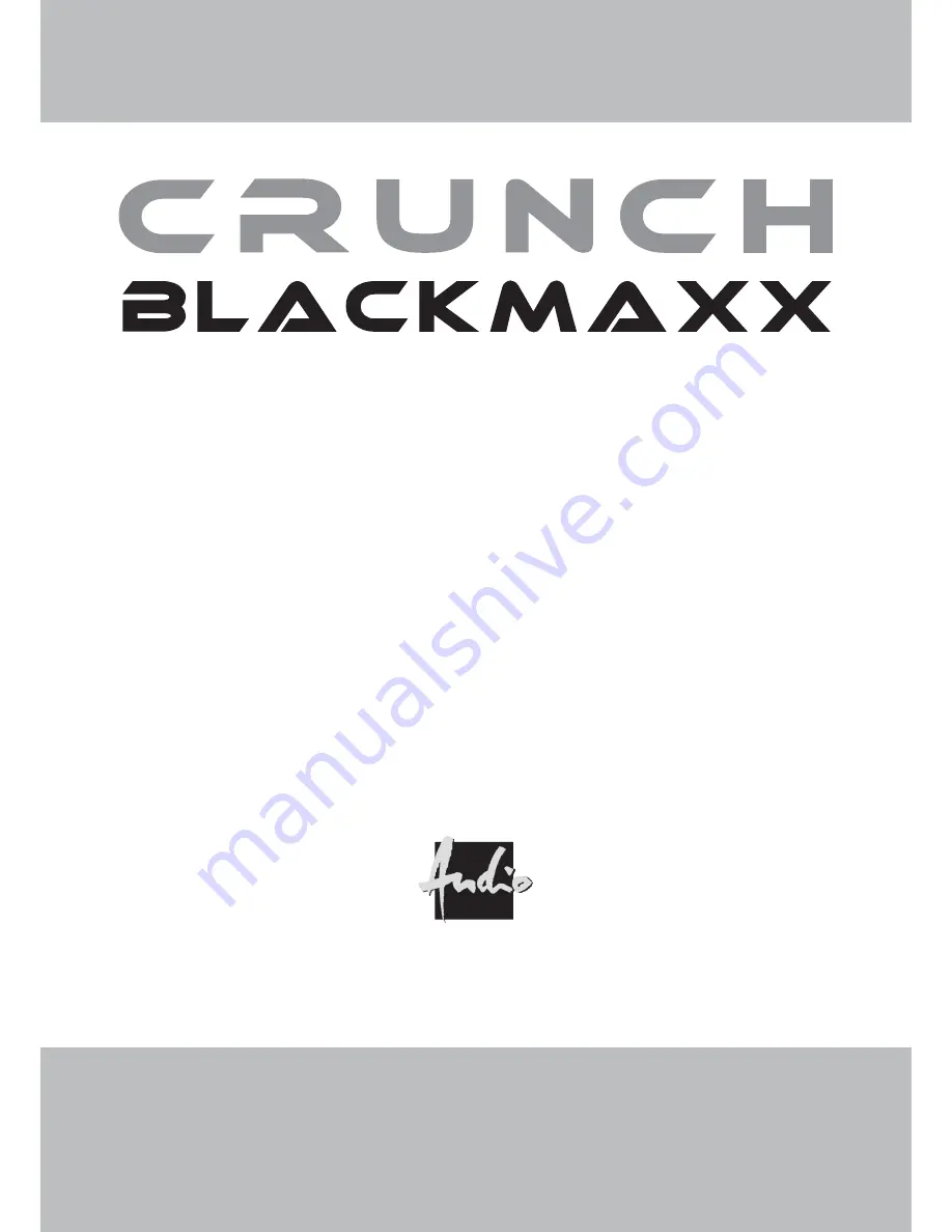 Crunch BlackMaxx MXB 1750 Di Owner'S Manual Download Page 28