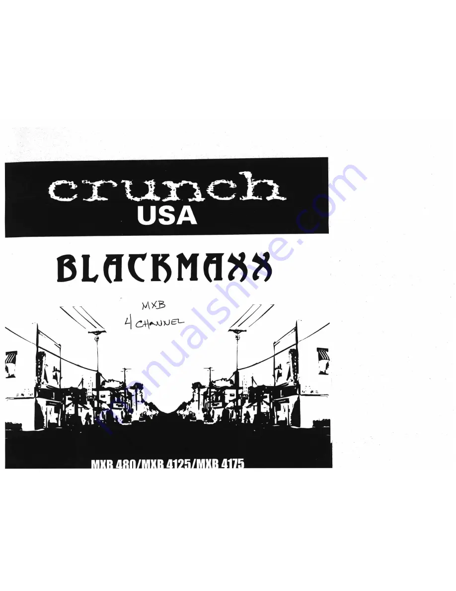 Crunch Blackmaxx MXB-4125 Скачать руководство пользователя страница 1