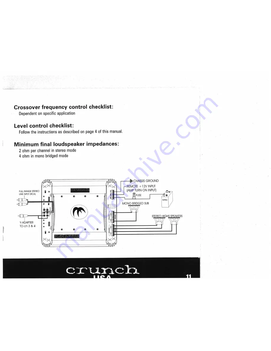 Crunch Blackmaxx MXB-4125 Скачать руководство пользователя страница 11