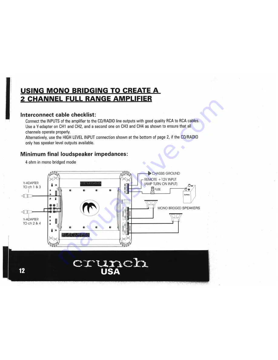 Crunch Blackmaxx MXB-4125 Скачать руководство пользователя страница 12