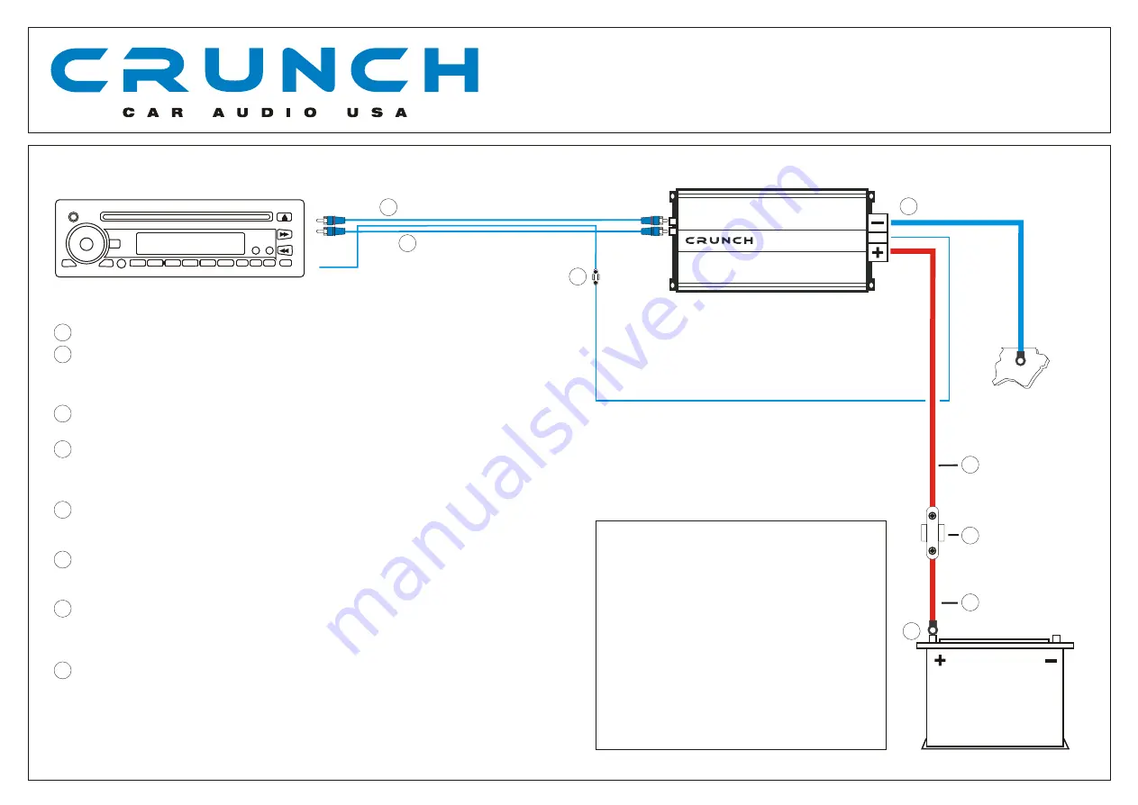 Crunch CRK10 Installation Manual Download Page 2