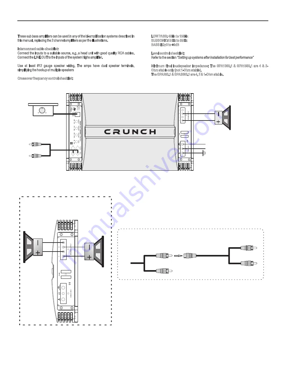 Crunch GPA1000.1 Скачать руководство пользователя страница 8