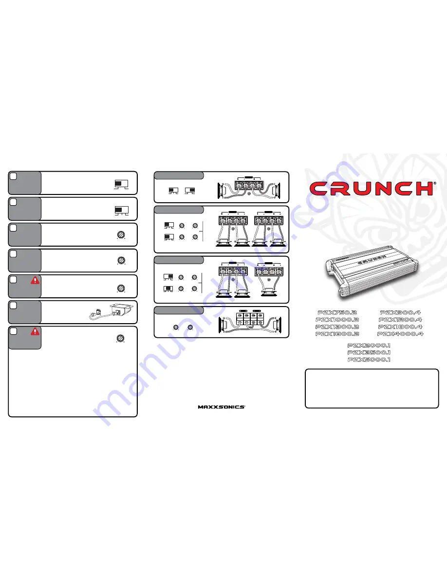 Crunch PZX750.2 Скачать руководство пользователя страница 2