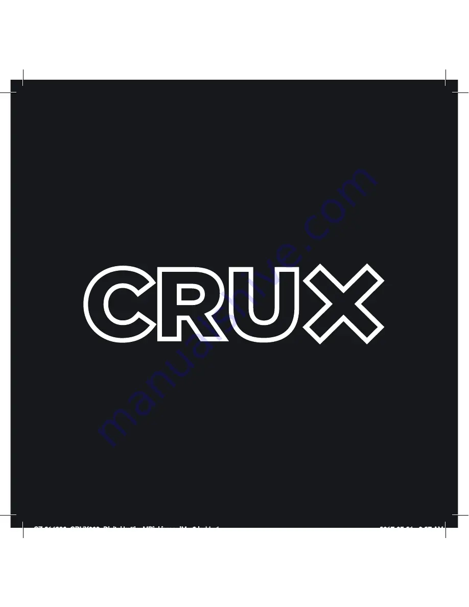 Crux 31868 Instruction Manual Download Page 1