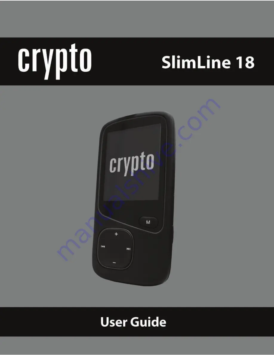 Crypto slimline 18 Скачать руководство пользователя страница 1