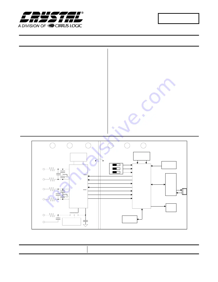 Crystal CDB5400 Скачать руководство пользователя страница 1