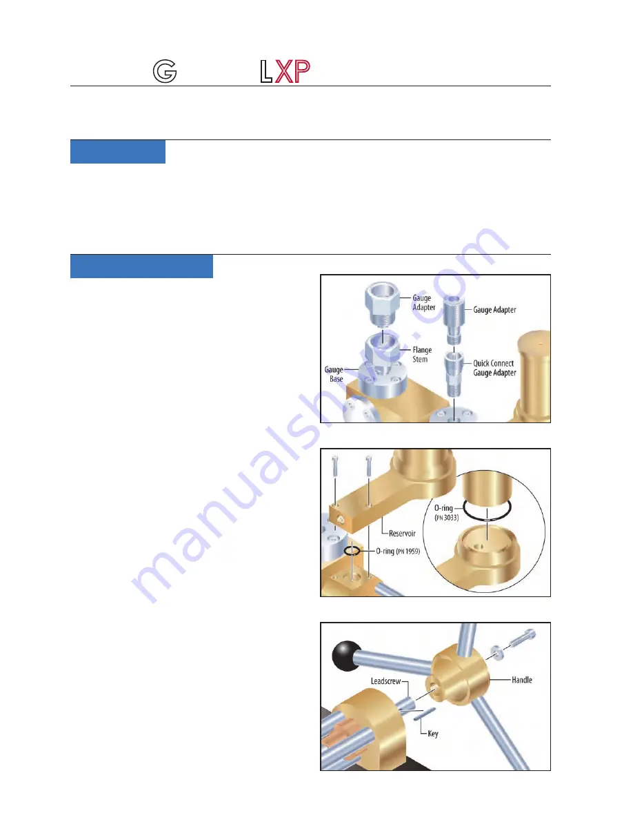 Crystal GaugeCaLXP Service Instruction Sheet Download Page 1