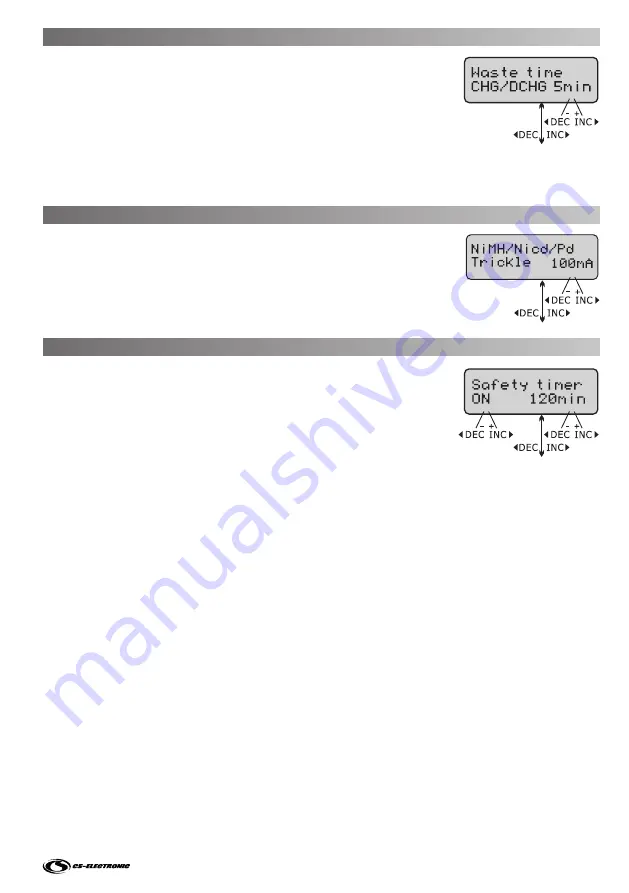 CS-Electronic Professional X2 Charger Manual Download Page 7