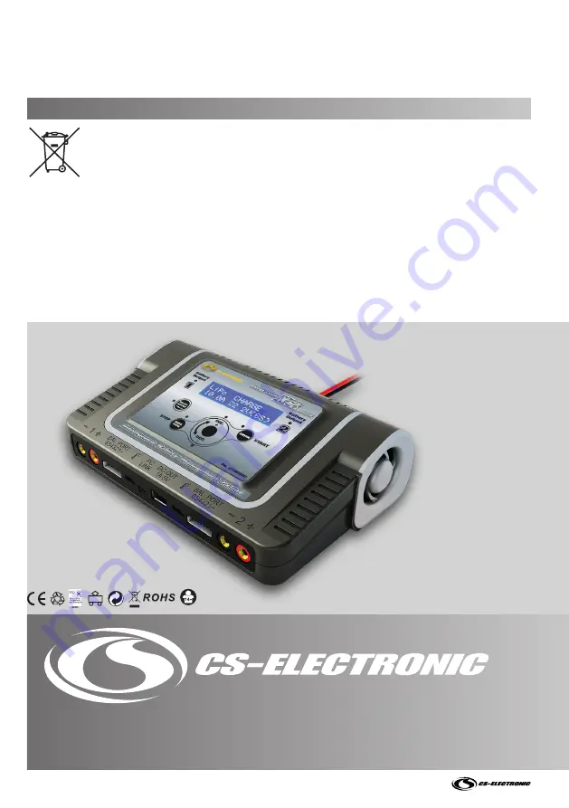 CS-Electronic Professional X2 Charger Manual Download Page 32