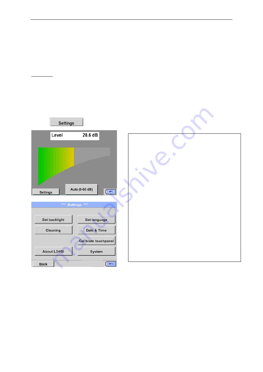 CS Instruments LD 450 Instruction Manual Download Page 12